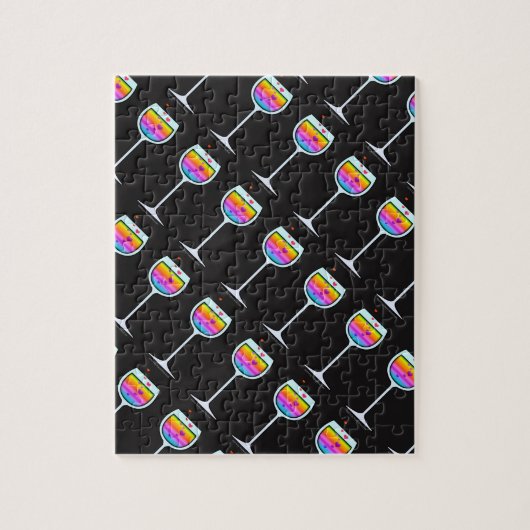WIJNGLAS LEGPUZZEL (Verticaal)