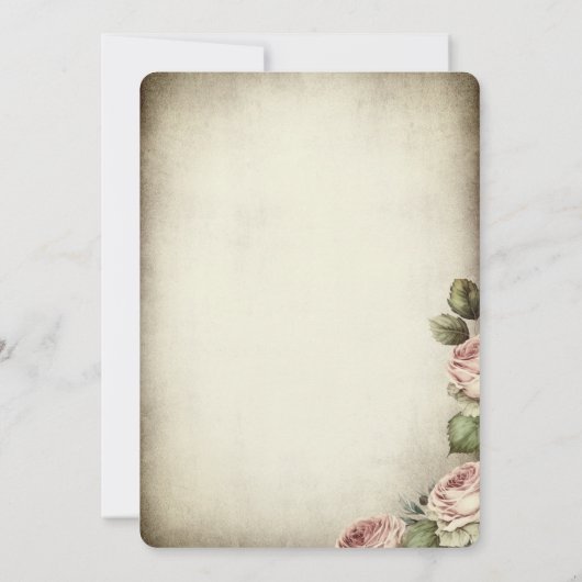 Wijnglas, Lichten Rozen Rustiek Vrijgezellenfeest Kaart (Achterkant)