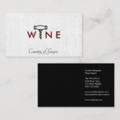 Wijnglas Logo | Kurkentrekker Somelier Visitekaartje (Voorkant / Achterkant)