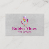 Wijnglas Logo | Vleksporen Visitekaartje (Voorkant)