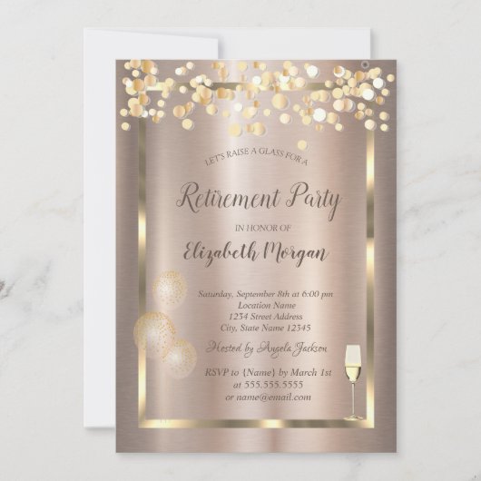 Wijnglas, luchtballonnen, Stippen Kaart (Voorkant)