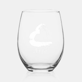 Wijnglas Maan Hart Zonder Voet