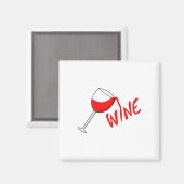 Wijnglas Magneet (Voorkant / Achterkant)