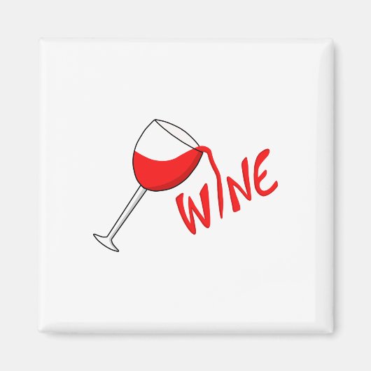 Wijnglas Magneet (Voorkant)