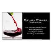 Wijnglas Magnetisch Visitekaartje (Voorkant)