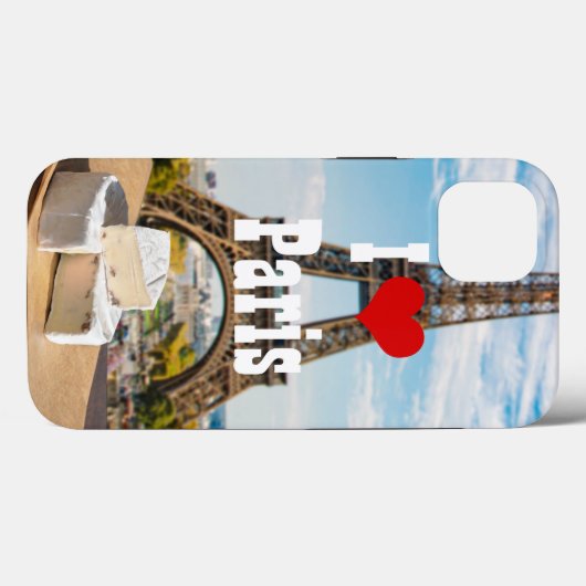 Wijnglas met brieskaas op Eiffeltoren Case-Mate iPhone Case (Achterkant (horizontaal))