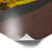 Wijnglas met brieskaas op Eiffeltoren Foto Afdruk (Hoek)