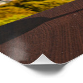 Wijnglas met brieskaas op Eiffeltoren Perfect Poster (Hoek)