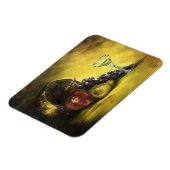 Wijnglas met fruitmagneet magneet (Linkerzijde)