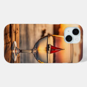 Wijnglas met zeilboot Case-Mate iPhone case (Achterkant (horizontaal))