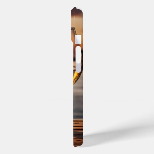Wijnglas met zeilboot Case-Mate iPhone case (Achterkant / Links)