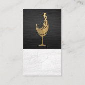 Wijnglas Metallic Splash Visitekaartje (Achterkant)