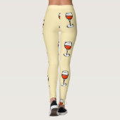 Wijnglas op sinaasappel leggings (Achterkant)