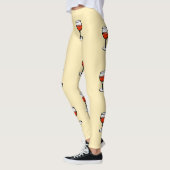 Wijnglas op sinaasappel leggings (Links)