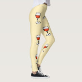 Wijnglas op sinaasappel leggings (Rechts)