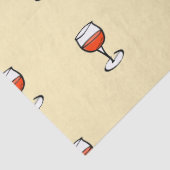 Wijnglas op sinaasappel tissuepapier (Detail)