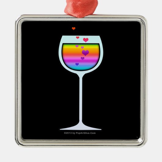 WIJNGLAS PREMIUM ORNAMENT (Voorkant)