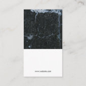 Wijnglas proosten icoon | Zwarte marmer Visitekaartje (Achterkant)
