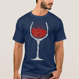Wijnglas Rode Wijn Drinker T-shirt