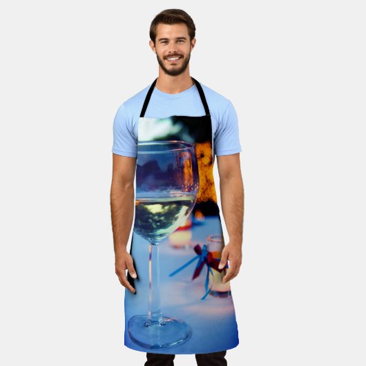 Wijnglas Schort (Gedragen)