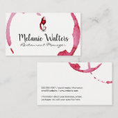 Wijnglas spatten | Wijngaard Visitekaartje (Voorkant / Achterkant)