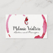 Wijnglas spatten | Wijngaard Visitekaartje (Voorkant)