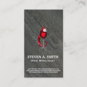 Wijnglas splash | leisteen visitekaartje (Voorkant)