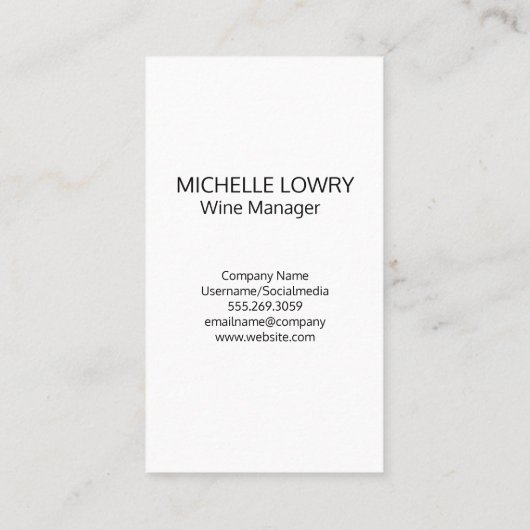 Wijnglas Splash Logo | Gouden Bokeh achtergrond Visitekaartje (Achterkant)