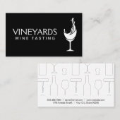 Wijnglas splash visitekaartje (Voorkant / Achterkant)