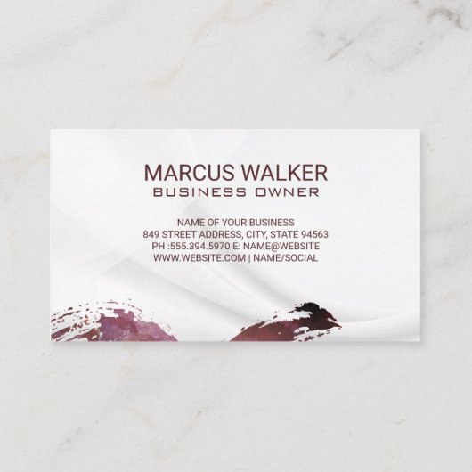 Wijnglas Splash | Winnerij Visitekaartje (Achterkant)