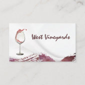 Wijnglas Splash | Winnerij Visitekaartje (Voorkant)