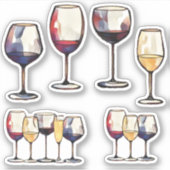 Wijnglas stickers (Voorkant)