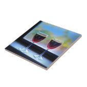 Wijnglas Tegeltje (Zijkant)