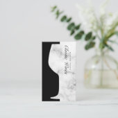 Wijnglas Tegenruimte Marmer Visitekaartje (Staand voorkant)