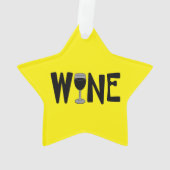 Wijnglas Tekst Ornament (achterkant)