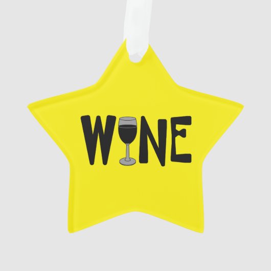 Wijnglas Tekst Ornament (achterkant)