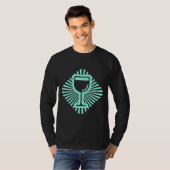 Wijnglas van wijn t-shirt (Voorkant volledig)
