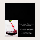 Wijnglas Visitekaartje (Buitenkant ongevouwen)