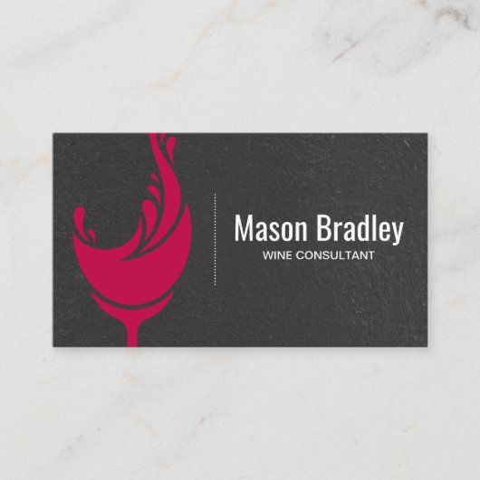 Wijnglas Visitekaartje (Voorkant)