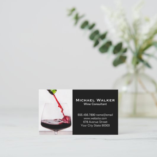 Wijnglas Visitekaartje (Staand voorkant)