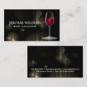 Wijnglas | Visitekaartje lampachtergrond (Voorkant / Achterkant)