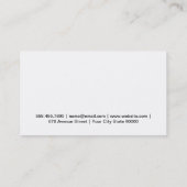 Wijnglas | Volledig Visitekaartje (Achterkant)