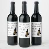 Wijnglas Wijn Etiket (Flessen)
