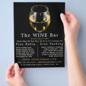 Wijnglas, wijnstang/wijnmoer Adverteren Flyer (Hand)