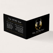 Wijnglas, wijnstang/wijnmoer, gedetailleerd visitekaartje (Buitenkant)