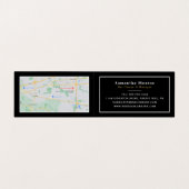 Wijnglas, wijnstang/wijnmoer, gedetailleerd visitekaartje (Binnenkant ongevouwen)