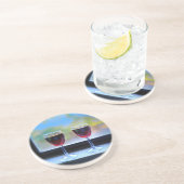 Wijnglas Zandsteen Onderzetter (Zijkant)