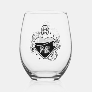 WIJNGLAS ZONDER VOET