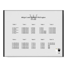 Wijnglases Wedding Seating Chart