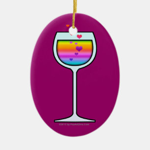WIJNGLASORNAMENT KERAMISCH ORNAMENT
